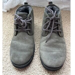 UGG Neumel‎ Waterproof Grey Gray Leather Chukka Boots Men's 12
